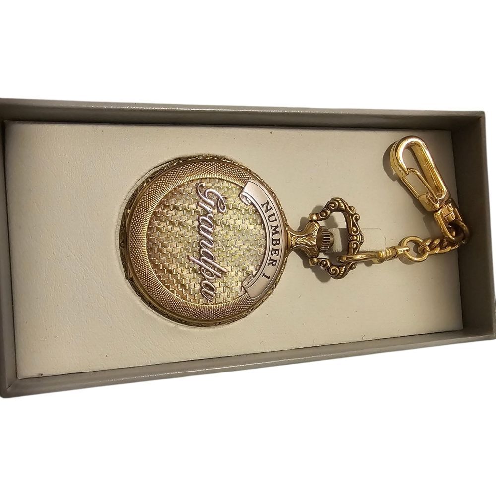 New In Box Majesti Grandpa Golden pocket watch New In Box